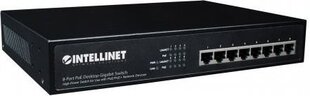 Конвертер Intellinet Gigabit switch 8X 10/100/1000 RJ45 PoE+ 140W 19" rack цена и информация | Коммутаторы (Switch) | pigu.lt