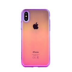 Devia Aurora Plastic Back Case Apple iPhone X / XS Purple - Blue kaina ir informacija | Telefono dėklai | pigu.lt