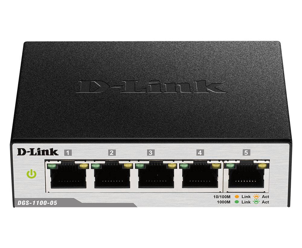 D-Link Switch DGS-1100-05PD/U kaina ir informacija | Maršrutizatoriai (routeriai) | pigu.lt