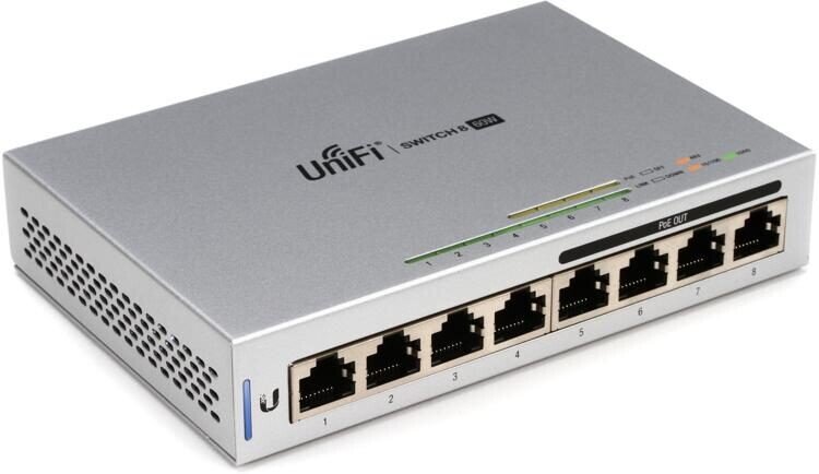 UBIQUITI UniFi® Switch 8 60W kaina ir informacija | Komutatoriai (Switch) | pigu.lt