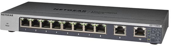 Komutatorius Netgear GS110MX-100PES 56 Gbps kaina ir informacija | Komutatoriai (Switch) | pigu.lt