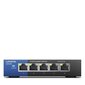 Tinklo šakotuvas Linksys Switch LGS105 Unmanaged, Desktop, 1 Gbps (RJ-45), 5 ports 5, external power external power supply kaina ir informacija | Maršrutizatoriai (routeriai) | pigu.lt