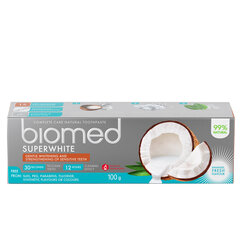 Balinamoji dantų pasta Biomed Superwhite Coconut 100 g kaina ir informacija | Biomed Kvepalai, kosmetika | pigu.lt