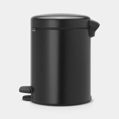 Brabantia šiukšliadėžė NewIcon, 5 l, juoda kaina ir informacija | Brabantia Virtuvės, buities, apyvokos prekės | pigu.lt