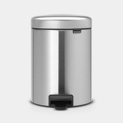 Brabantia мусорное ведро NewIcon, 5 л, серый цена и информация | Мусорные баки | pigu.lt