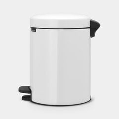 Brabantia šiukšliadėžė NewIcon, 5 l, balta kaina ir informacija | Šiukšliadėžės | pigu.lt