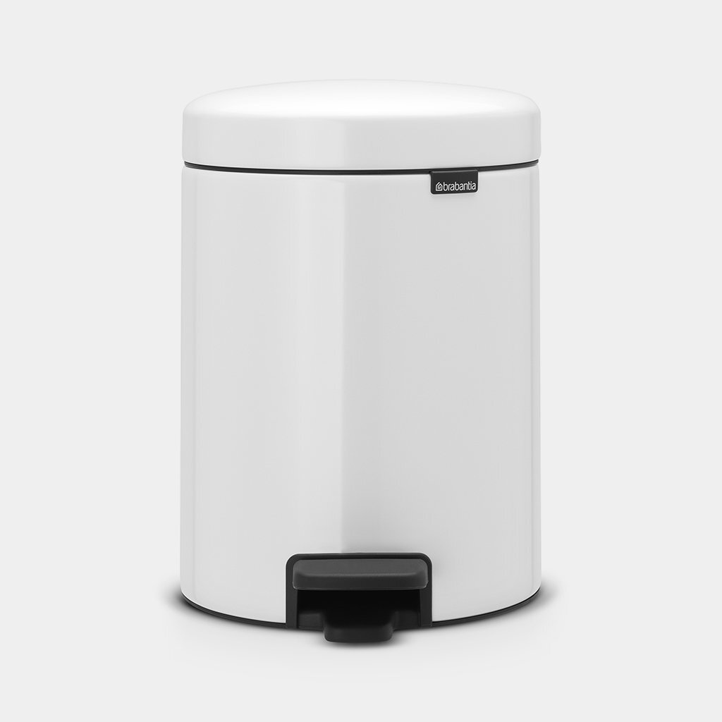 Brabantia šiukšliadėžė NewIcon, 5 l, balta цена и информация | Šiukšliadėžės | pigu.lt