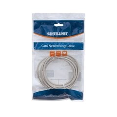 Сетевой кабель Intellinet CAT6 UTP 5,0 м, серый, 100% медь цена и информация | Кабели и провода | pigu.lt