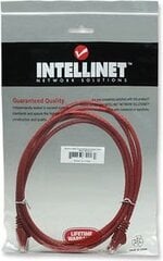 Сетевой кабель Intellinet Cat6 UTP 1,0 м, красный, 100% медь цена и информация | Кабели и провода | pigu.lt