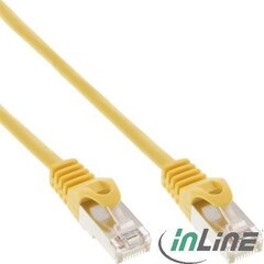 InLine 72550Y, RJ45 CAT5e SF/UTP, 0,5 м цена и информация | Кабели и провода | pigu.lt