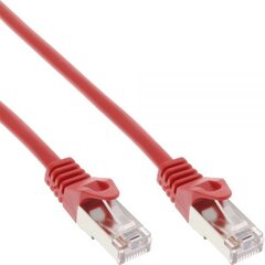 InLine 72511R, RJ45 CAT5e F/UTP, 1 m kaina ir informacija | Kabeliai ir laidai | pigu.lt