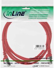 InLine 72511R, RJ45 CAT5e F/UTP, 1 m kaina ir informacija | Kabeliai ir laidai | pigu.lt