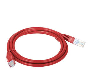Alantec KKU5CZE2 networking cable 2 m Cat5e U/UTP (UTP) Red цена и информация | Кабели и провода | pigu.lt