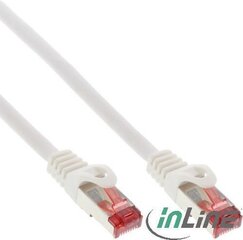 InLine Patchcord, Cat.6, S/FTP, 5m, biały (76405W) kaina ir informacija | Kabeliai ir laidai | pigu.lt