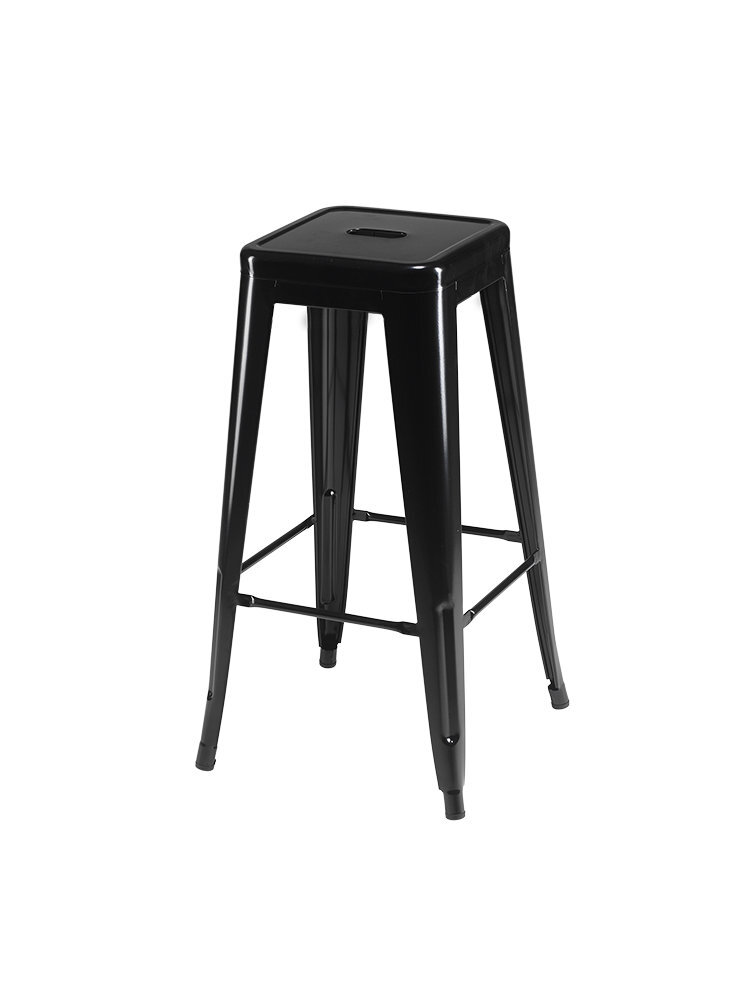 4-ių baro kėdžių komplektas FurnHouse Korona, juodas kaina ir informacija | Virtuvės ir valgomojo kėdės | pigu.lt