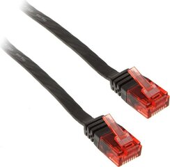 InLine 2m - kabel sieciowy U/UTP - 1000 Mbit - Cat.6 - RJ45 - czarny (71602S) цена и информация | Кабели и провода | pigu.lt