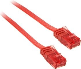 InLine 3m - kabel sieciowy U/UTP - 1000 Mbit - Cat.6 - RJ45 - czerwony (71603R) kaina ir informacija | Kabeliai ir laidai | pigu.lt