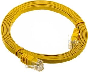 InLine 3m - kabel sieciowy U/UTP - 1000 Mbit - Cat.6 - RJ45 - żółty (71603Y) kaina ir informacija | Kabeliai ir laidai | pigu.lt