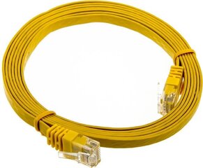 InLine 3m - kabel sieciowy U/UTP - 1000 Mbit - Cat.6 - RJ45 - żółty (71603Y) kaina ir informacija | Kabeliai ir laidai | pigu.lt