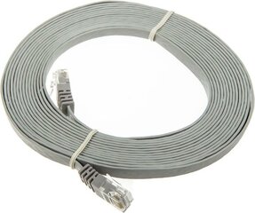 InLine 5m - kabel sieciowy U/UTP - 1000 Mbit - Cat.6 - RJ45 - szary (71605) kaina ir informacija | Kabeliai ir laidai | pigu.lt