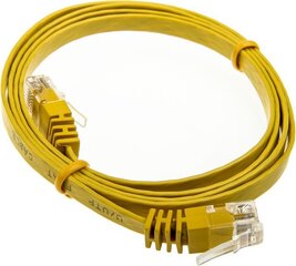 InLine 1m - kabel sieciowy U/UTP - 1000 Mbit - Cat.6 - RJ45 - żółty (71601Y) kaina ir informacija | Kabeliai ir laidai | pigu.lt