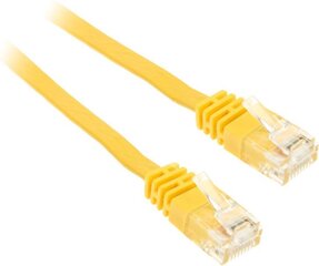 InLine 1m - kabel sieciowy U/UTP - 1000 Mbit - Cat.6 - RJ45 - żółty (71601Y) kaina ir informacija | Kabeliai ir laidai | pigu.lt