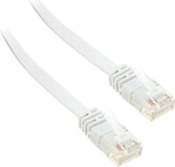 InLine 3m - kabel sieciowy U/UTP - 1000 Mbit - Cat.6 - RJ45 - biały (71603W) kaina ir informacija | Kabeliai ir laidai | pigu.lt