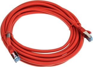 InLine Patch kabel sieciowy Cat.6A, S/FTP (PiMf), 500MHz, czerwony, 7,5m (76807R) цена и информация | Кабели и провода | pigu.lt
