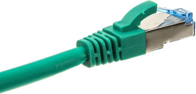 InLine Patch kabel sieciowy Cat.6A, S/FTP (PiMf), 500MHz, zielony, 7,5m (76807G) kaina ir informacija | Kabeliai ir laidai | pigu.lt