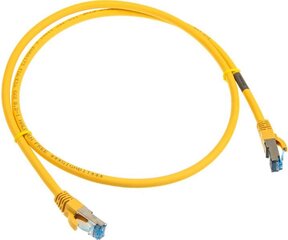 InLine Patch kabel sieciowy Cat.6A, S/FTP (PiMf), 500MHz, żółty, 1m (76811Y) цена и информация | Кабели и провода | pigu.lt