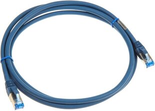 InLine Patch kabel sieciowy Cat.6A, S/FTP (PiMf), 500MHz, niebieski, 2m (76802B) kaina ir informacija | Kabeliai ir laidai | pigu.lt