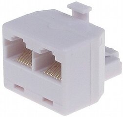 Skirstytuvas RJ 45 Kištukas / 2  x RJ 45 Lizdas цена и информация | Кабели и провода | pigu.lt