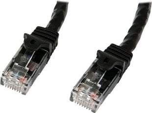 Сетевой кабель STARTECH 1 м Black Snagless Cat6 UTP цена и информация | Кабели и провода | pigu.lt