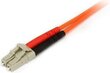 StarTech šviesolaidinio kabelio daugiamodis dvipusis 62.5/125 LSZH LC/ST FIBLCST1, 1m kaina ir informacija | Kabeliai ir laidai | pigu.lt