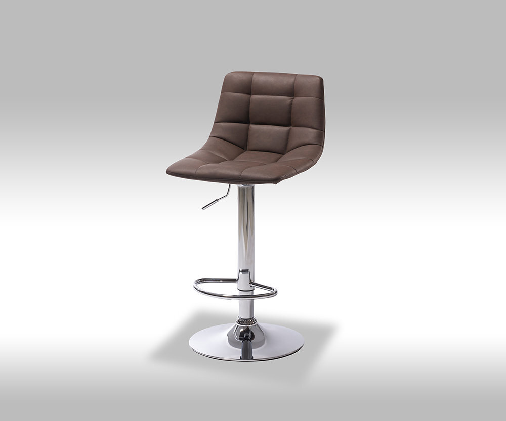 2-jų baro kėdžių komplektas FurnHouse Mario, tamsiai rudas kaina ir informacija | Virtuvės ir valgomojo kėdės | pigu.lt