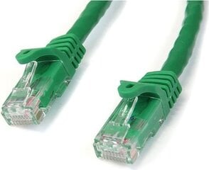 Сетевой кабель STARTECH 1m Green Snagless Cat6 UTP цена и информация | Кабели и провода | pigu.lt