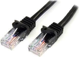 Жесткий сетевой кабель UTP кат. 6 Startech 45PAT1MBK цена и информация | Кабели и провода | pigu.lt