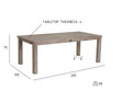 Stalas FurnHouse Alaska, 200 cm, rudas цена и информация | Virtuvės ir valgomojo stalai, staliukai | pigu.lt