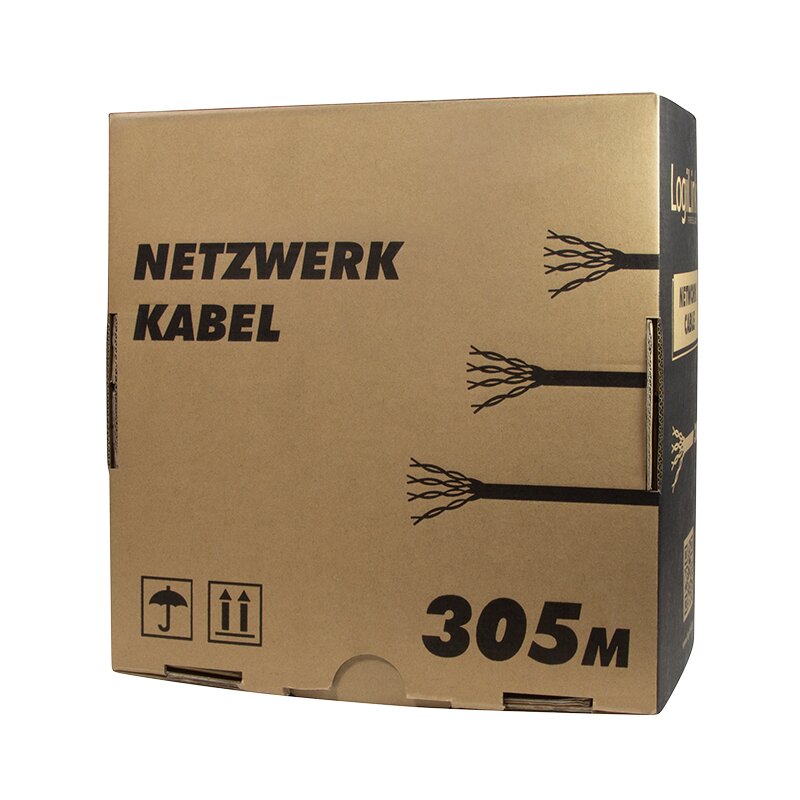 Logilink RJ-45 Cat5E, 305m цена и информация | Kabeliai ir laidai | pigu.lt