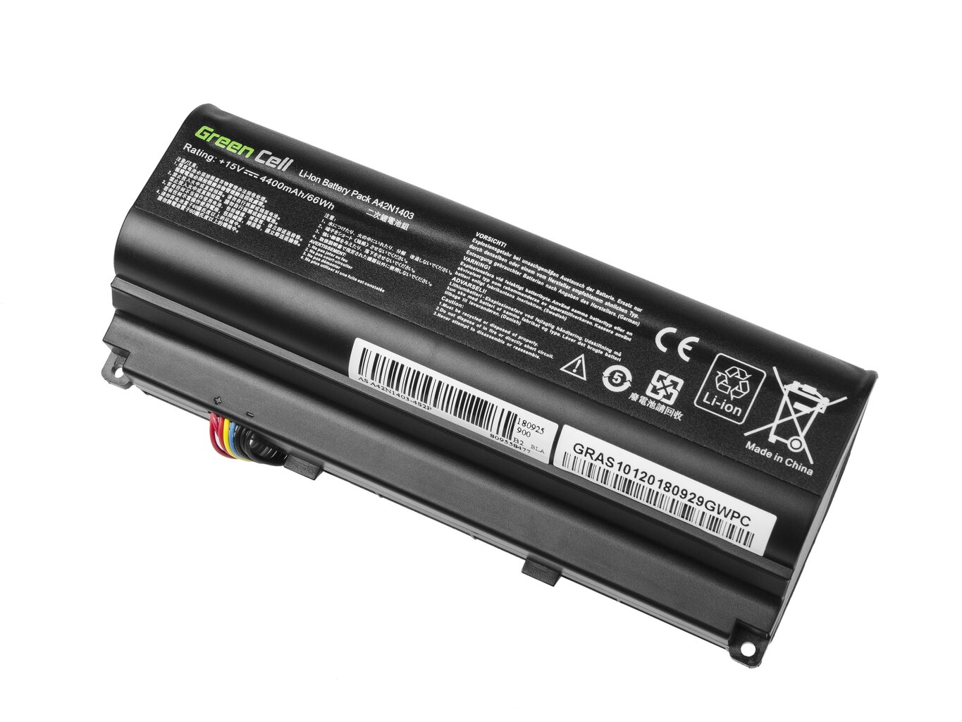 Green Cell Laptop Battery A42N1403 for Asus ROG G751 G751J G751JL G751JM G751JT G751JY цена и информация | Akumuliatoriai nešiojamiems kompiuteriams | pigu.lt