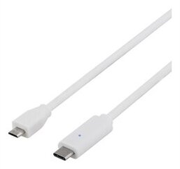 Deltaco USBC-1031, USB-C/micro USB, 2 м цена и информация | Кабели для телефонов | pigu.lt