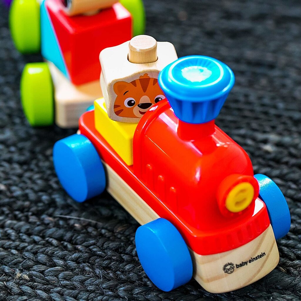 Stumdomas žaislas Medinis traukinukas Hape, 800809 kaina ir informacija | Žaislai kūdikiams | pigu.lt