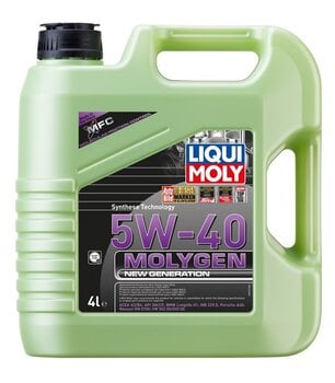 Синтетическое моторное масло LIQUI-MOLY Molygen New Generation 5W-40, 4л цена и информация | Моторные масла | pigu.lt