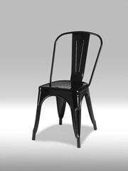 4-ių kėdžių komplektas FurnHouse Korona, juodas цена и информация | Стулья для кухни и столовой | pigu.lt