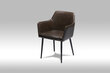 2-jų kėdžių komplektas FurnHouse Shiva, tamsiai rudas цена и информация | Virtuvės ir valgomojo kėdės | pigu.lt