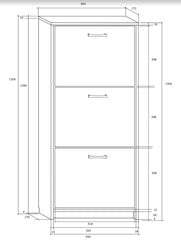 Batų spintelė Athena 3/60L, ruda kaina ir informacija | Batų spintelės, lentynos ir suolai | pigu.lt