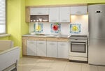 Комплект кухонных шкафчиков Viza Plus, светло-коричневый / белый