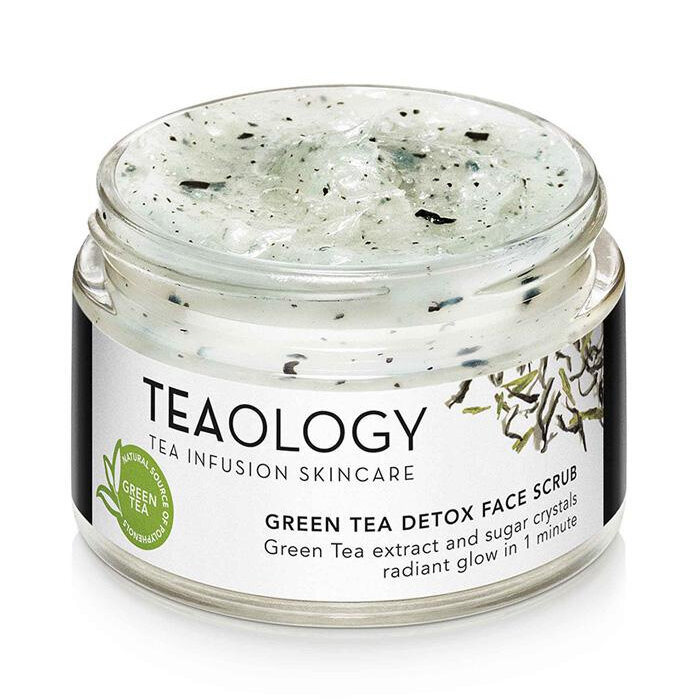 Skaistinamasis veido šveitiklis su žaliąja arbata ir cukraus grūdeliais Teaology 50 ml kaina ir informacija | Veido prausikliai, valikliai | pigu.lt