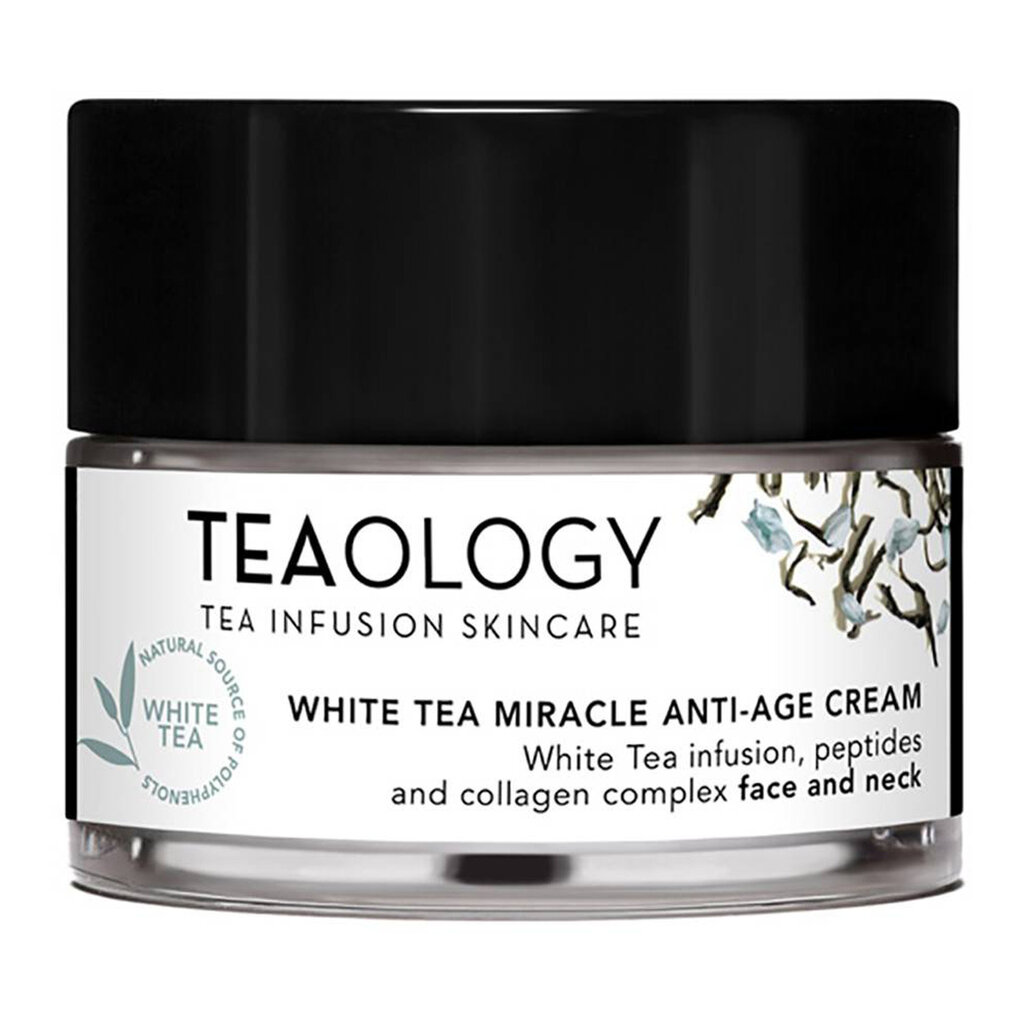 Jauninamasis veido kremas su baltąja arbata Teaology 50 ml kaina ir informacija | Veido kremai | pigu.lt