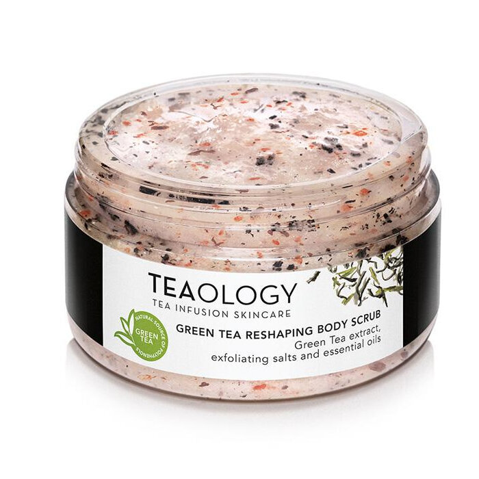 Kūno šveitiklis su žaliąja arbata ir druska Teaology Green Tea Reshaping Bodyscrub 450 g kaina ir informacija | Kūno šveitikliai | pigu.lt